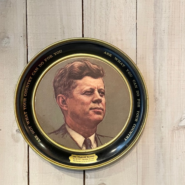 メタルハンギングプレート 第35代アメリカ大統領 ジョン・F・ケネディ 肖像画