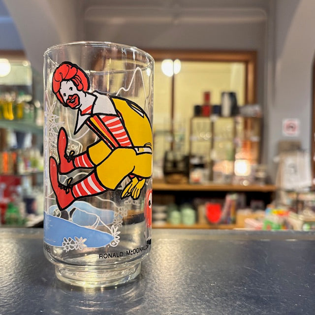 McDonald® Action Series Glass Tumbler "Ronald McDonald 1977"