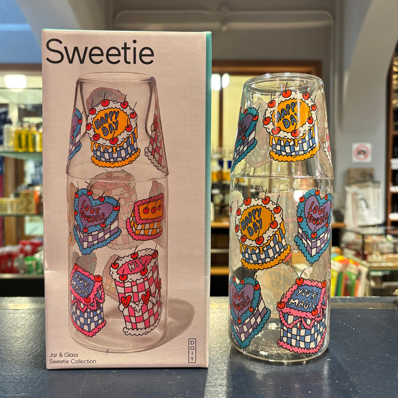DOIY Sweetie Collection Jar & Glass