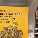 Harley-Davidson Accessories for the Model "125" Official Advertising Brochure