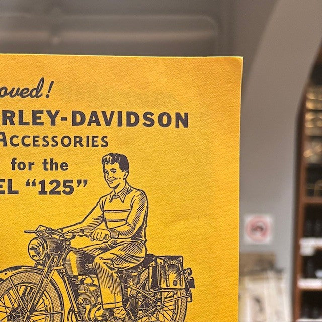 Harley-Davidson Accessories for the Model "125" Official Advertising Brochure