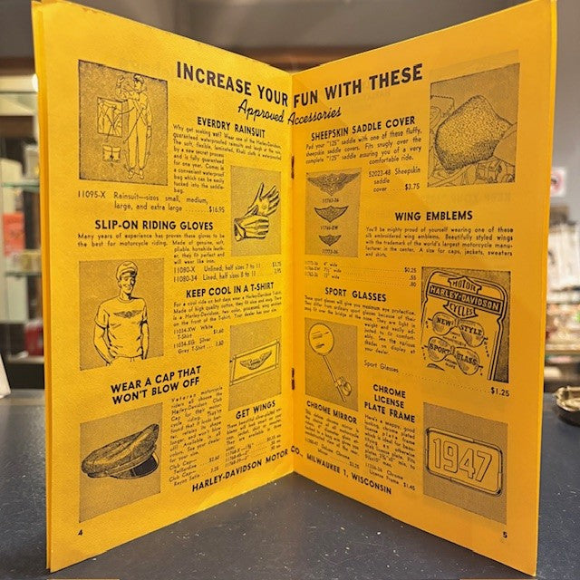 Harley-Davidson Accessories for the Model "125" Official Advertising Brochure