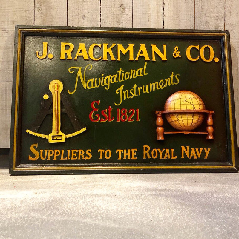 Vintage Wooden Signboard  "J.RACKMAN&CO."