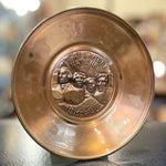Bates & Klinke Glass Over Trinket Souvenir Dish "Mt.Rushmore National Memorial"