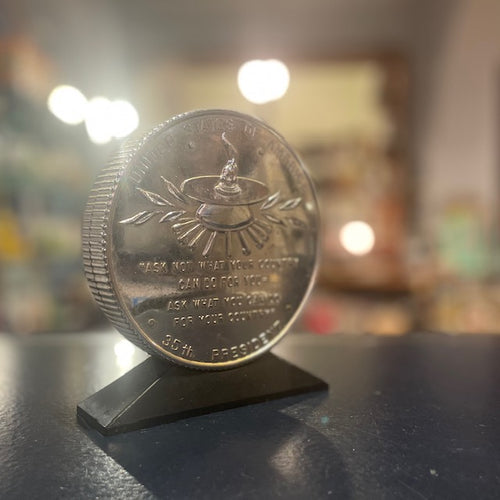 JFK Vintage Metal Coin Bank