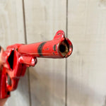 Red Metal Stick Bullet Toy Gun