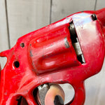 Red Metal Stick Bullet Toy Gun