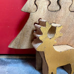 sass&belle Wooden Puzzle with Reindeer