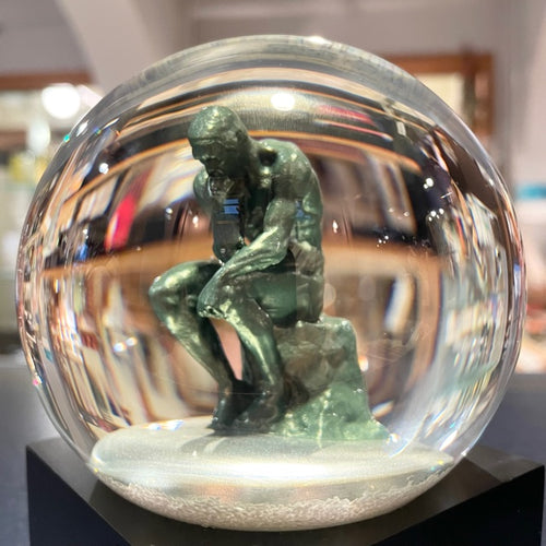 Cool Snow Globes "Thinker"