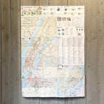NYC Bike Map Printed Art